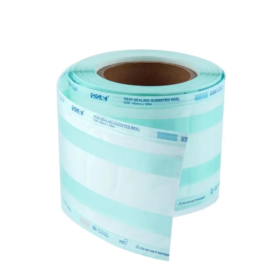 Dentist Specific Medical Disposable Autoclave Paper Poly Sterilization Pouches on Roll