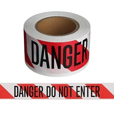 Custom Non-Adhesive Danger Barricade Tape Safety Warring Tapes 100m*75cm