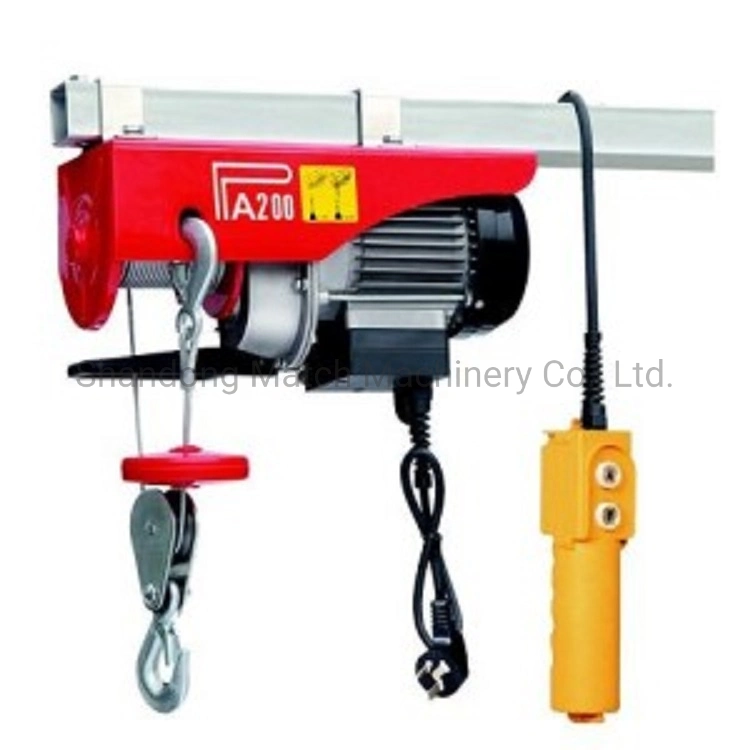 PA1000 Electric Wire Rope Hoist Wire Rope PA1000 Mini Small Electric Hoist