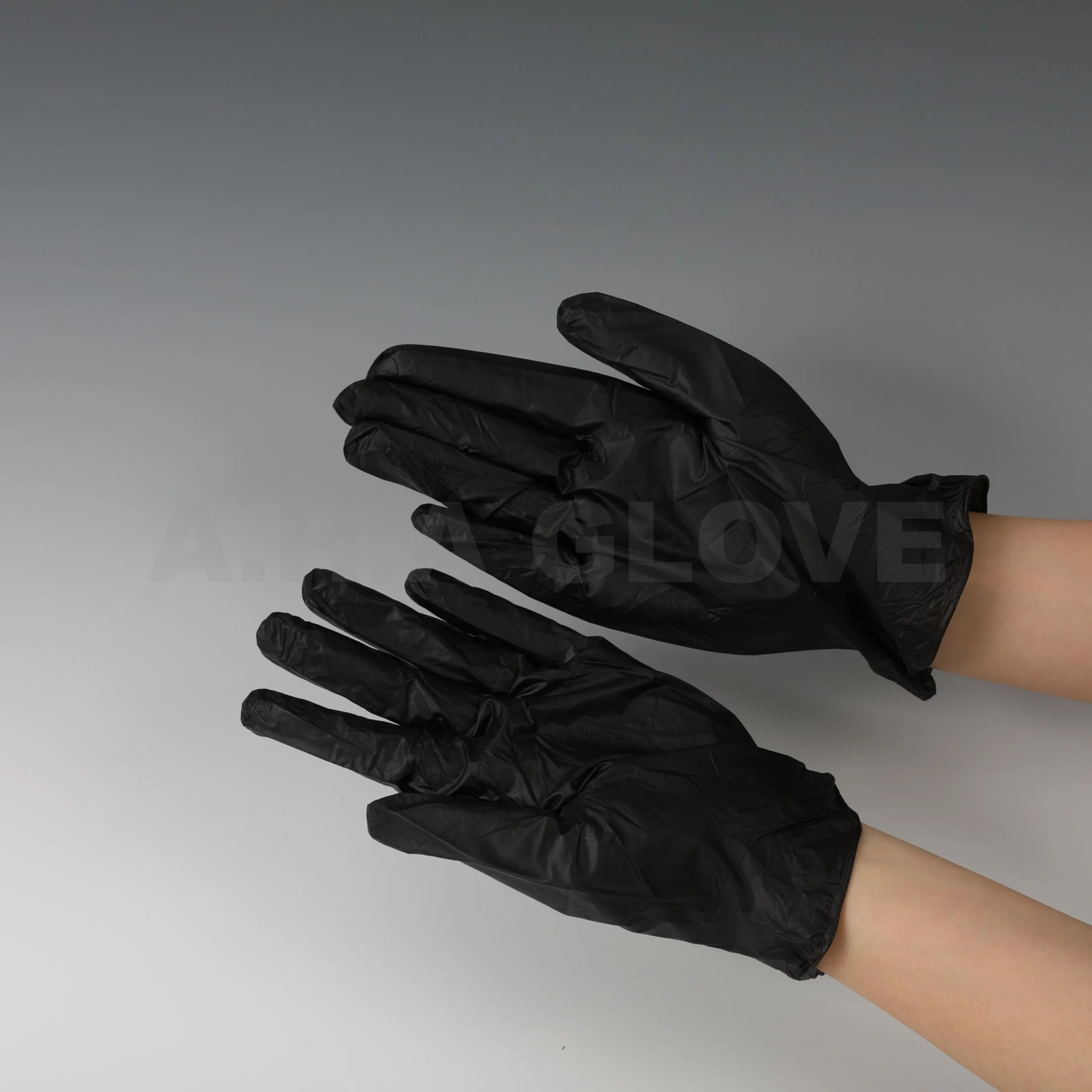 Aha Food Processing Preparation Cooking Disposable Vinyl PVC Nitrile Glove with Safe Food Contact Approval