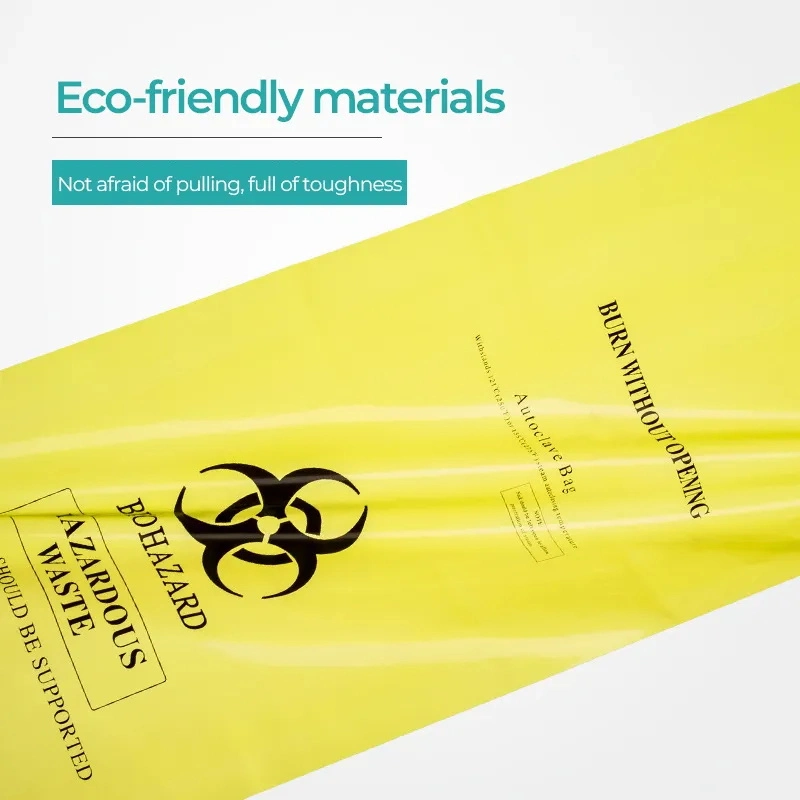 Wholesale/Supplier Price Supplier High quality/High cost performance  Density Plastic Bio Hazard Waste Bag Autoclavable Bag