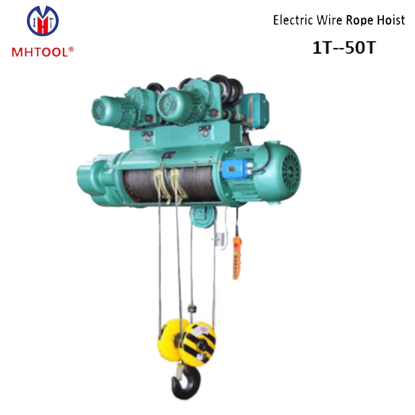 50ton CD1-MD1 Electric Wire Rope Hoist with Electric Trolley