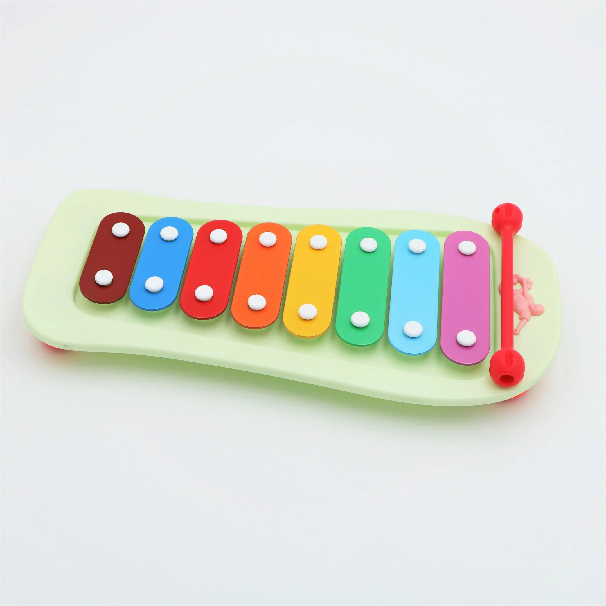 High Quality Cartoon Educational Keyboard Knocking Piano Xylophone with Light for Baby Musical Instruments Toy