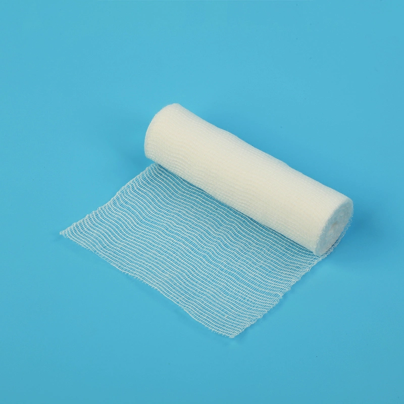 OEM Absorbent 100% Cotton Compressed Absorb Fluids Gauze Roll for Hospital Clinics