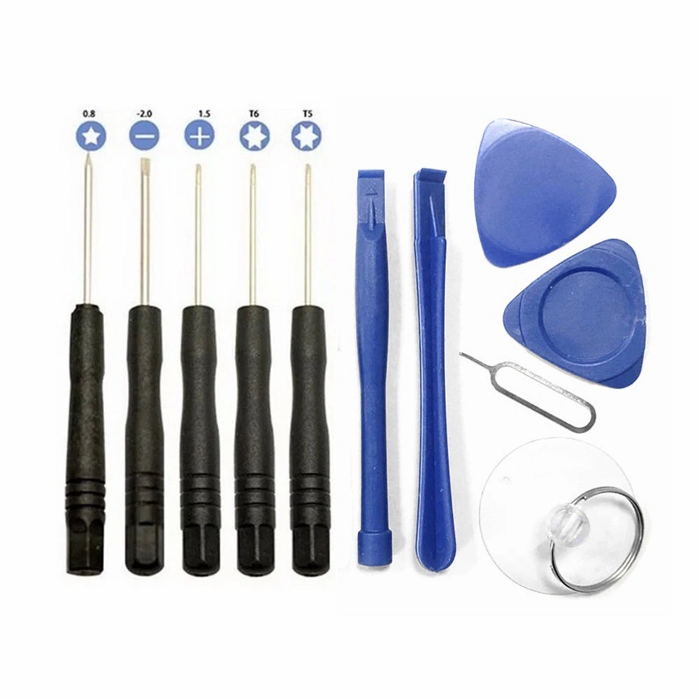 11 in 1 Kit d'outils de réparation de téléphones portables Pry Mobile Phone Screwdriver Set pour tous les types d'outils de réparation de téléphones portables