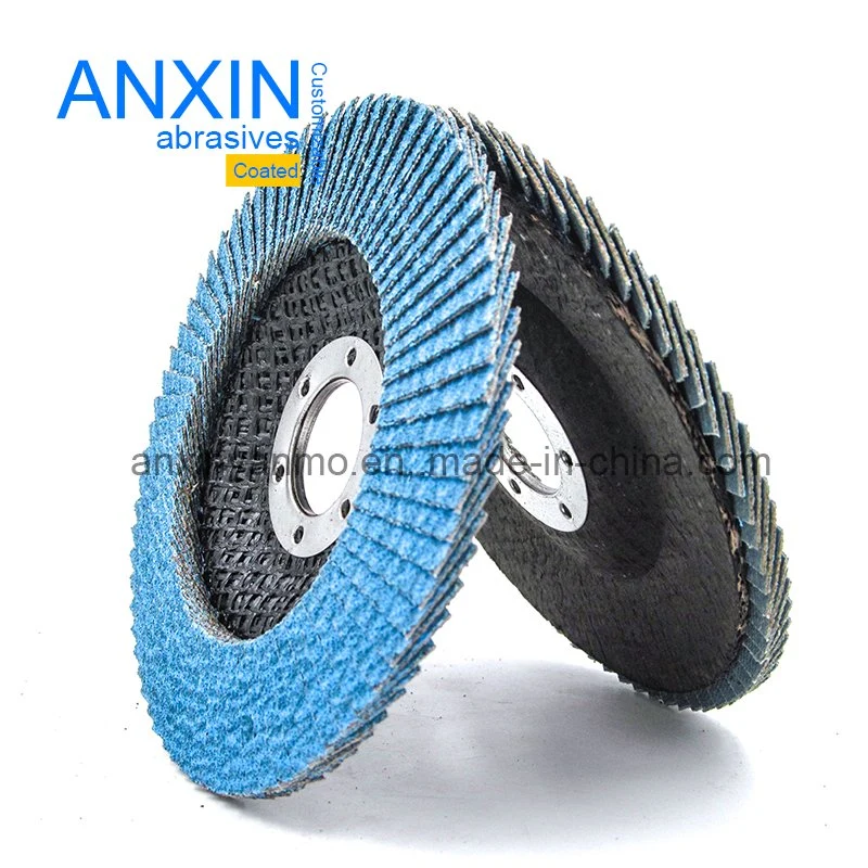 4.5&prime; &prime; Abrasive Blue Ceramic Flap Disc for Stainless Steel Polishing