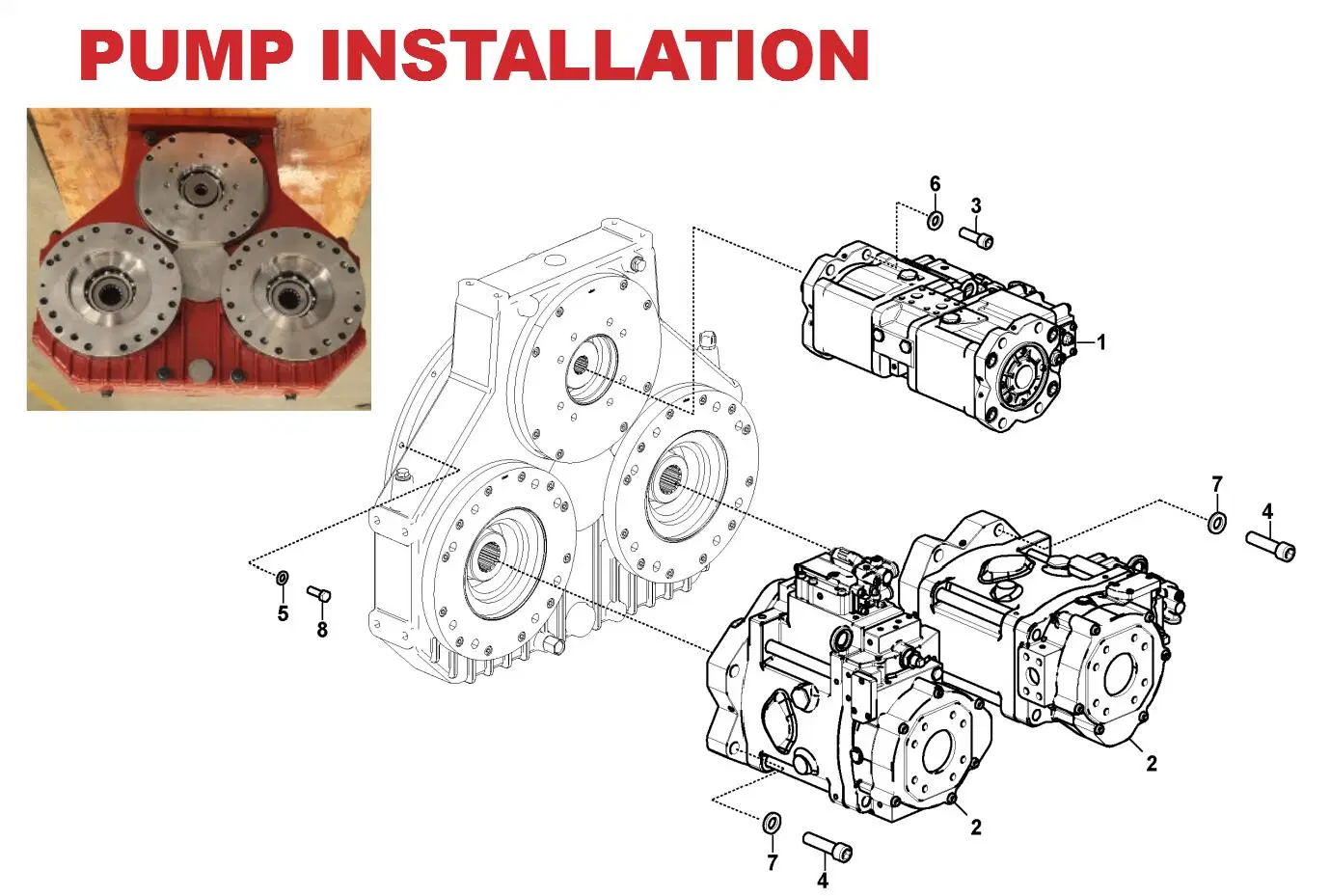 XE900D EC950E transmisión 4392 accionamiento de la bomba Caja de engranajes para STIEBEL XE900D EC950E