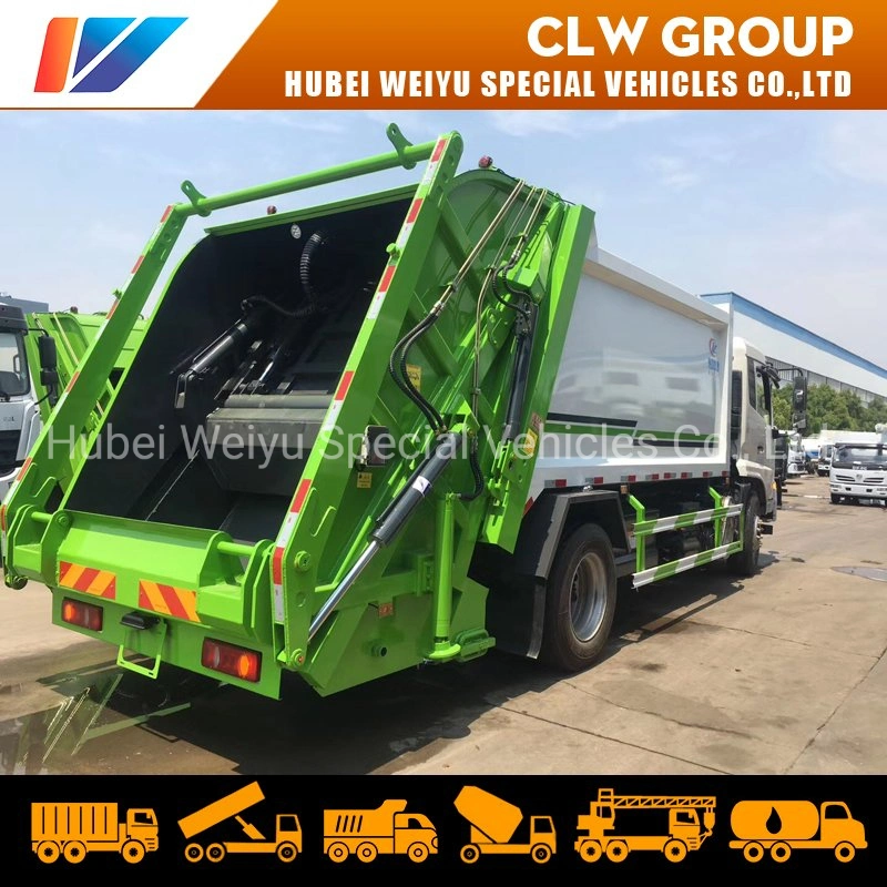 Dongfeng Tianjin DFAC 10-14cbm Garbage Compactor Truck Compressed Garbage Collecation Trucks