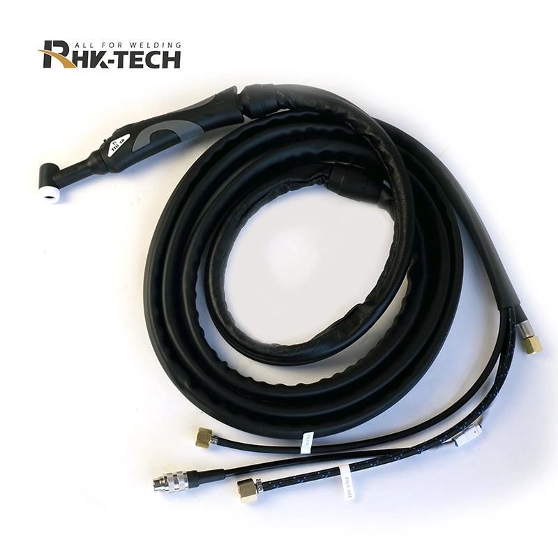 Rhk OEM Wp18 Water Cooled 320A DC 240A AC Argon Arc TIG Welding Torch with Replaceable Switch