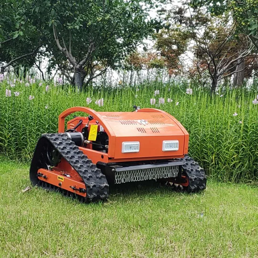 Ht750 Crawler Self-Propelled Lawn Mower in The Garden Gas Remote Controlled Lawn Mower