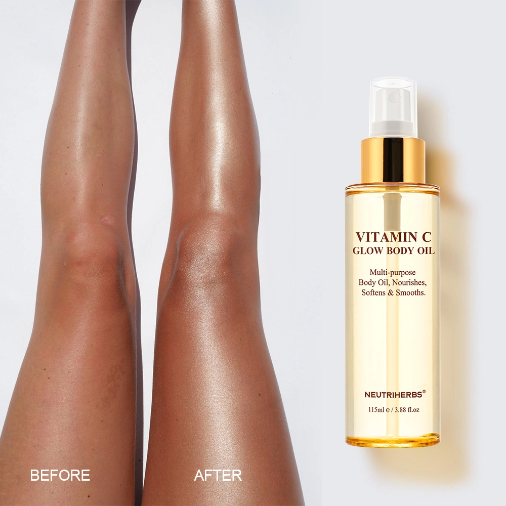 Free Sample Private Label Lifting Firming Brightenng Organic Vegan Vitamin C Body Oil