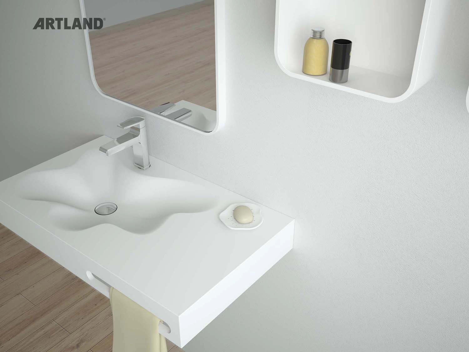 New Design Wholesale/Supplier Price Polishing Bathroom Sink Ceramics Wash Basin Sink