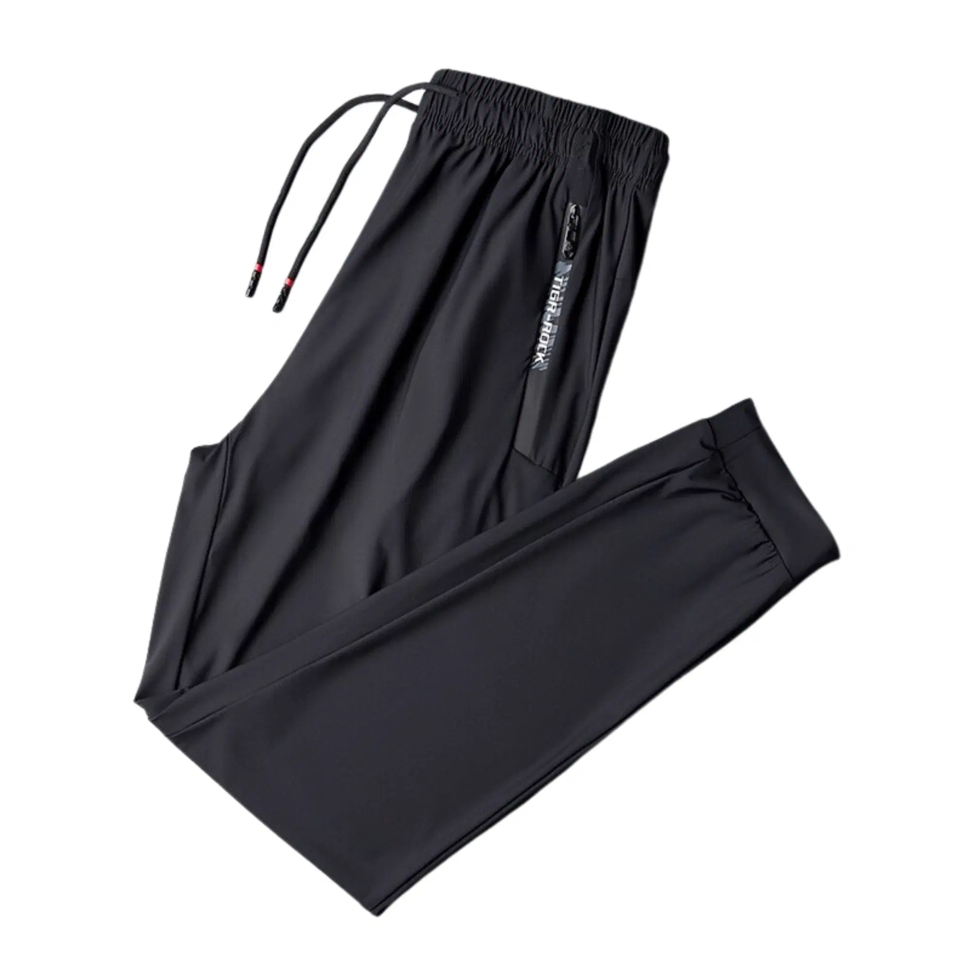 Ice Silk Quick Drying Pants Men's Large Thin Breathable High Stretch Casual Sports Pants