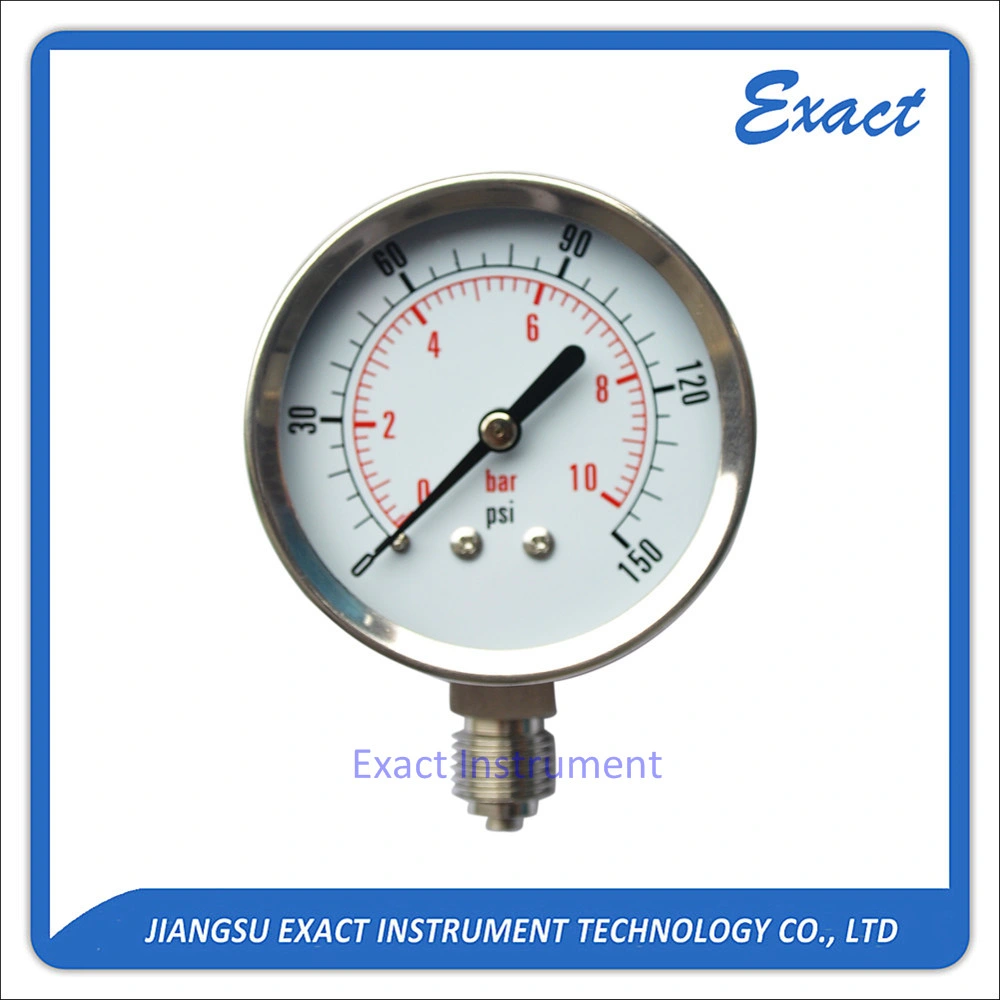 Hot Sale All Stainless-Mechanical Pressure Gauge-Hydraulic &Pneumaticpressure Gauge-Air Test Dry Gauge-Nature Gas Pressure Gauge