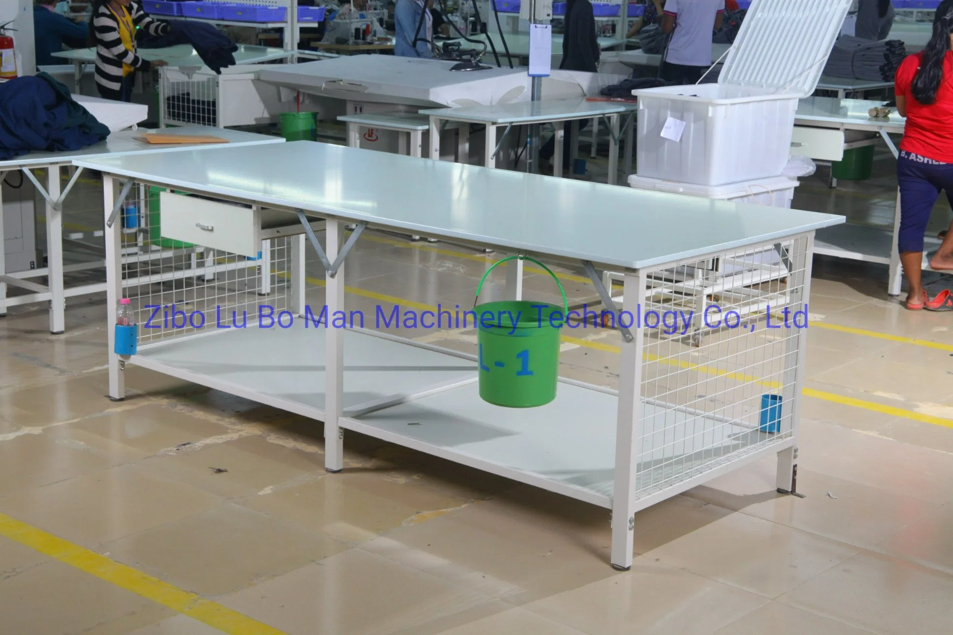 Custom Made Garment Factory Double-Layer Checking and Packing Table