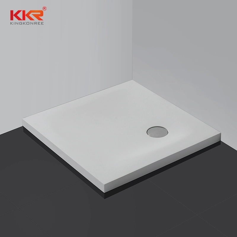 2021 New Bathroom Square Artificial Stone Shower Tray