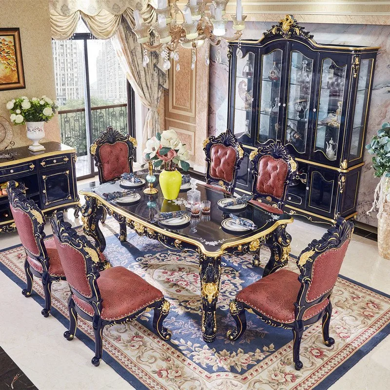Dining Room Furniture Antique Dining Table with Sideboard and Buffet From Chinese Home Furniture Factory