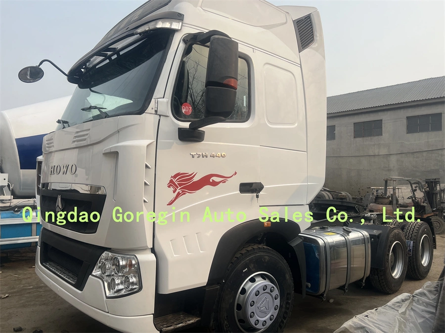 High quality/High cost performance Used Sinotruk Euro4 Euro5 HOWO T7 10 Tyre Tractor Truck/Tractor with Man Engine for Sale