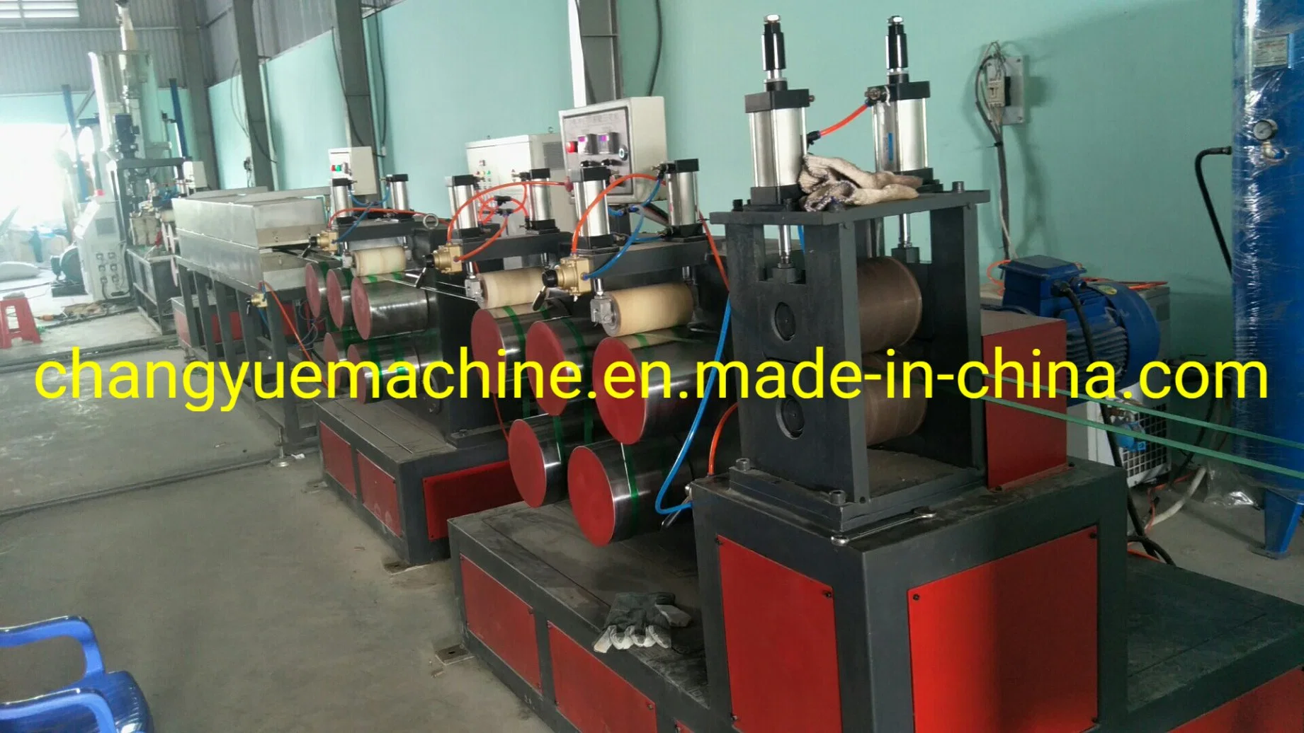 Pet Strap Making Machine/PP Tape Production Line/PVC Trucking Making Machine