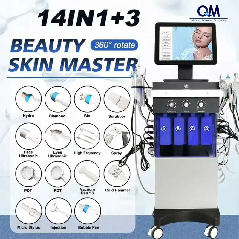 14 in 1 Hydro Facial Machine Skin Peeling Hidrafacial Hydradermabrasion