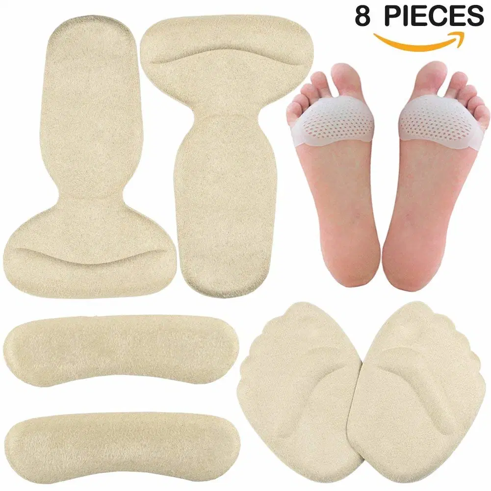 Silicone Gel Heel Insole Inserts Grips Liners Shoe Cushion Pads