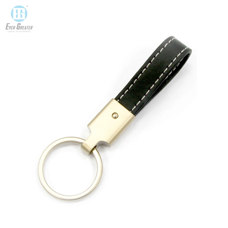 Blank PU Leather Tassel Keychain