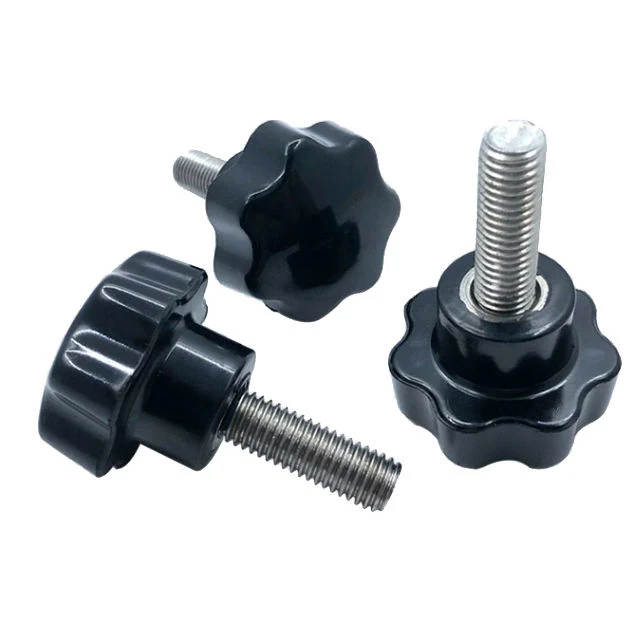 Hot Sale Torx Knobs Stainless Steel 304 Thumb Screw Seven-Star Plastic Head Hand Screw Knob Plum Handle Thumb Screw M6