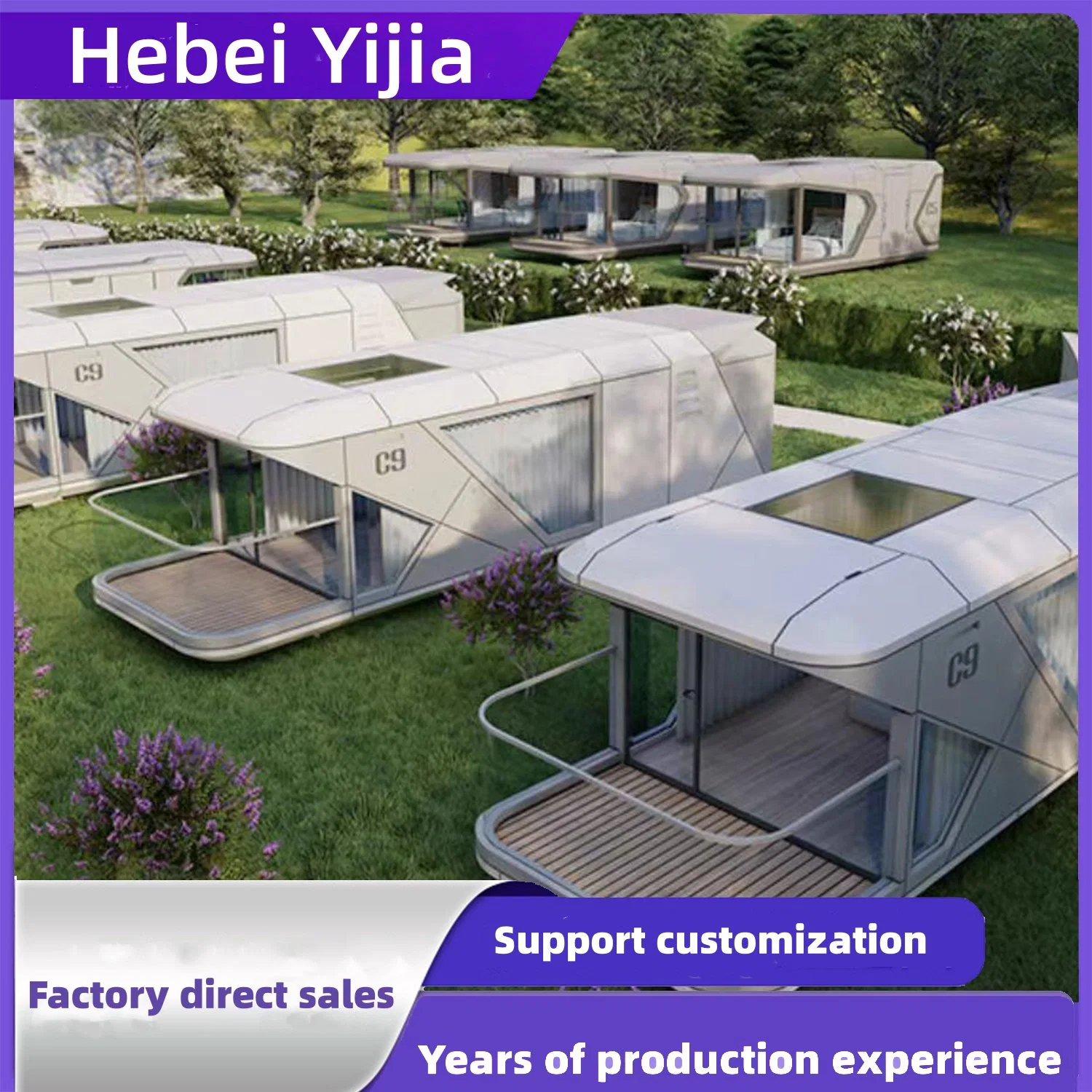 Prefabricated Capsule Rooms for Export From China, Prefabricated Luxury Residential Buildings for Use in Tourist Hotels, Natural Scenic Spots, etc