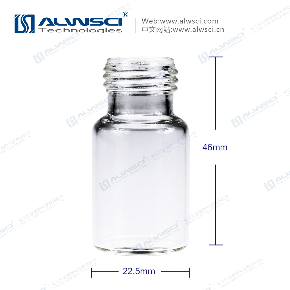 10ml Clear Glass Screw Headspace Vial for Lab Usage