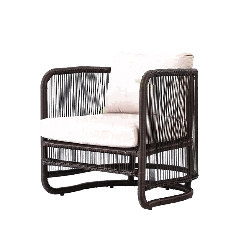 Rattan Weaving Creative New Chinese Style Imitation Rattan Outdoor Furniture Set