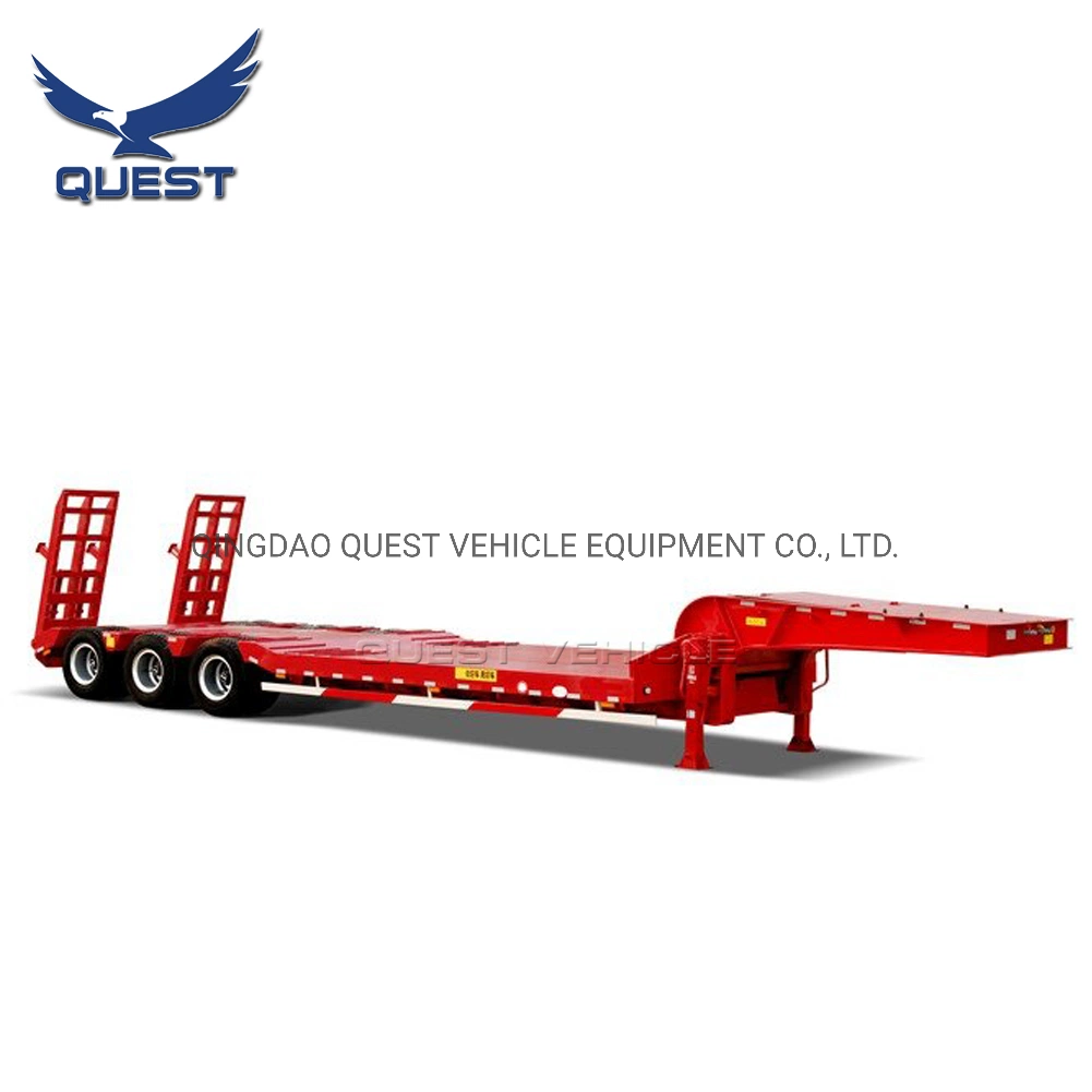 Quest Excavator Transporter 60 Ton 3axle Gooseneck Lowbed Semi Trailer