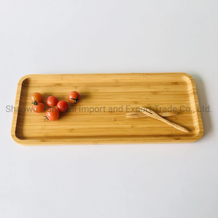 FDA LFGB Bamboo Bambu Gewürz Sauce Teller Serve Tablett