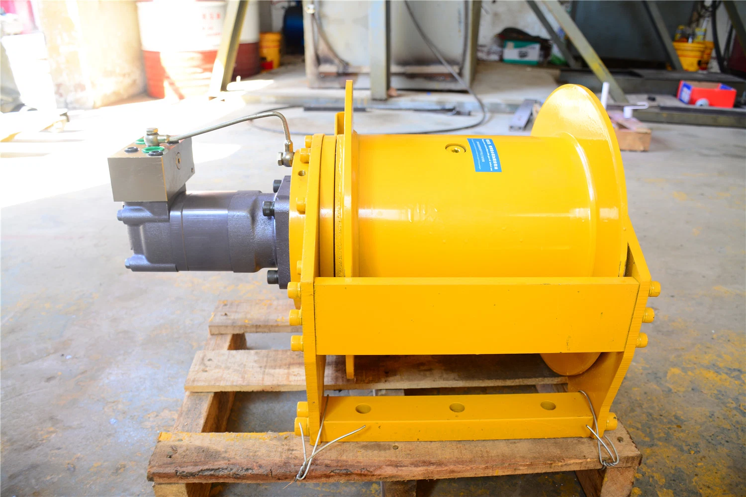 3t 3 Ton Hydraulic Winch for Offshore Oil Drilling Platform Hydraulic Winch Free Lowering, Single Rope Lifting 1 Ton 2 Ton Hydraulic Winch