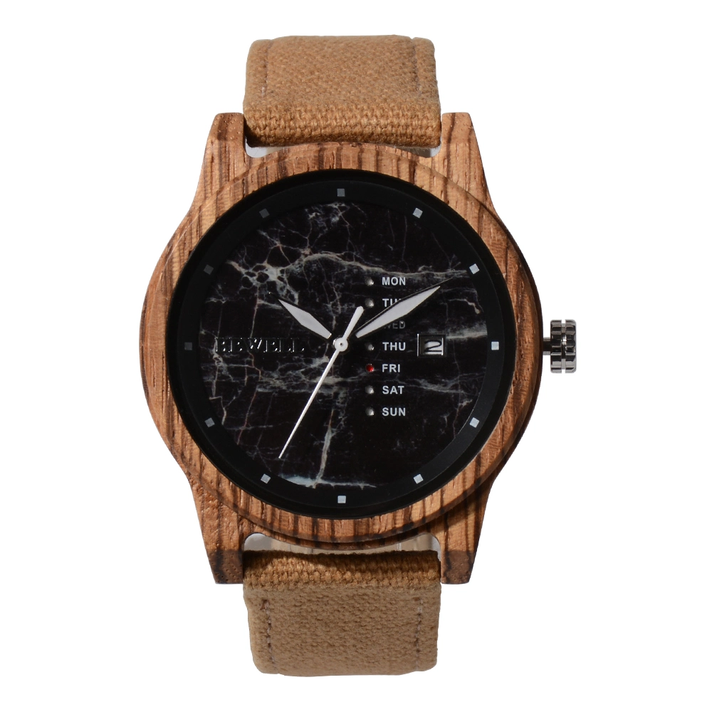 Wholesale/Supplier Fashion Unisex Wooden Clock Leather Strap Bamboo Watches