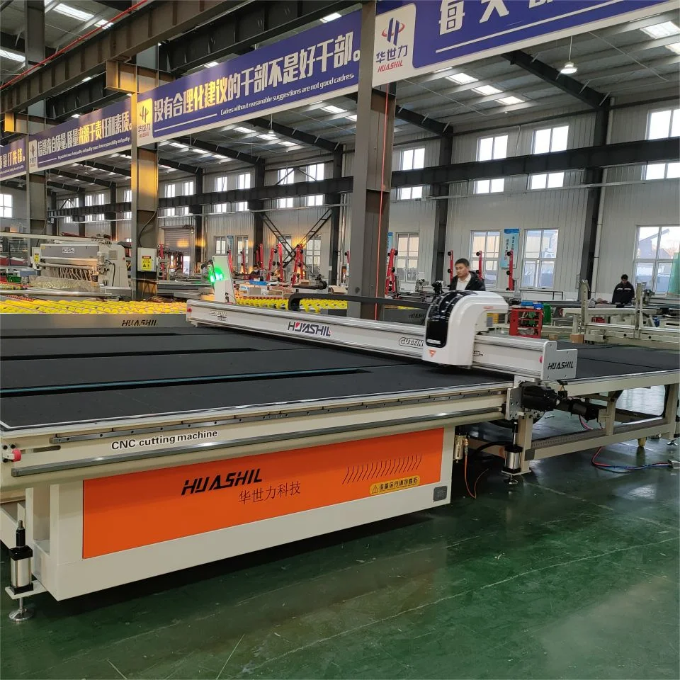 Factory Huashil Supply Automatic Glass Processing Machine Equipment Tool Glass Cutting Table Machine for Glass 3660*2440mm