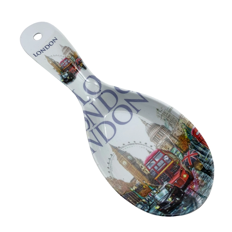 London Tourist Souvenir Melamine Spoon Tray Plastic Tray for Spoon