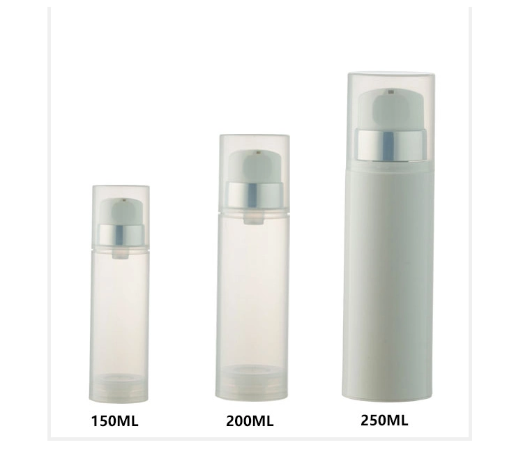 2024 Big 150ml 200ml 250ml PP Refillable Colorful Plastic Cosmetic Pump Spray Packaging Bottle Lotion Gel Cream Vacuum Container Empty Airless Pump Bottle