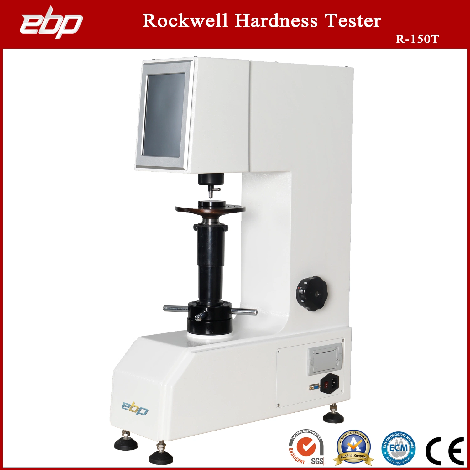 Équipement de test de métal Testeur de dureté Rockwell numérique à écran tactile R-150t