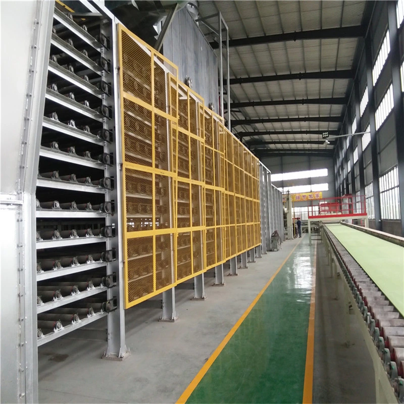 Linha de produção de placas de gesso Equipamento de material de construção Máquina de placas de gesso