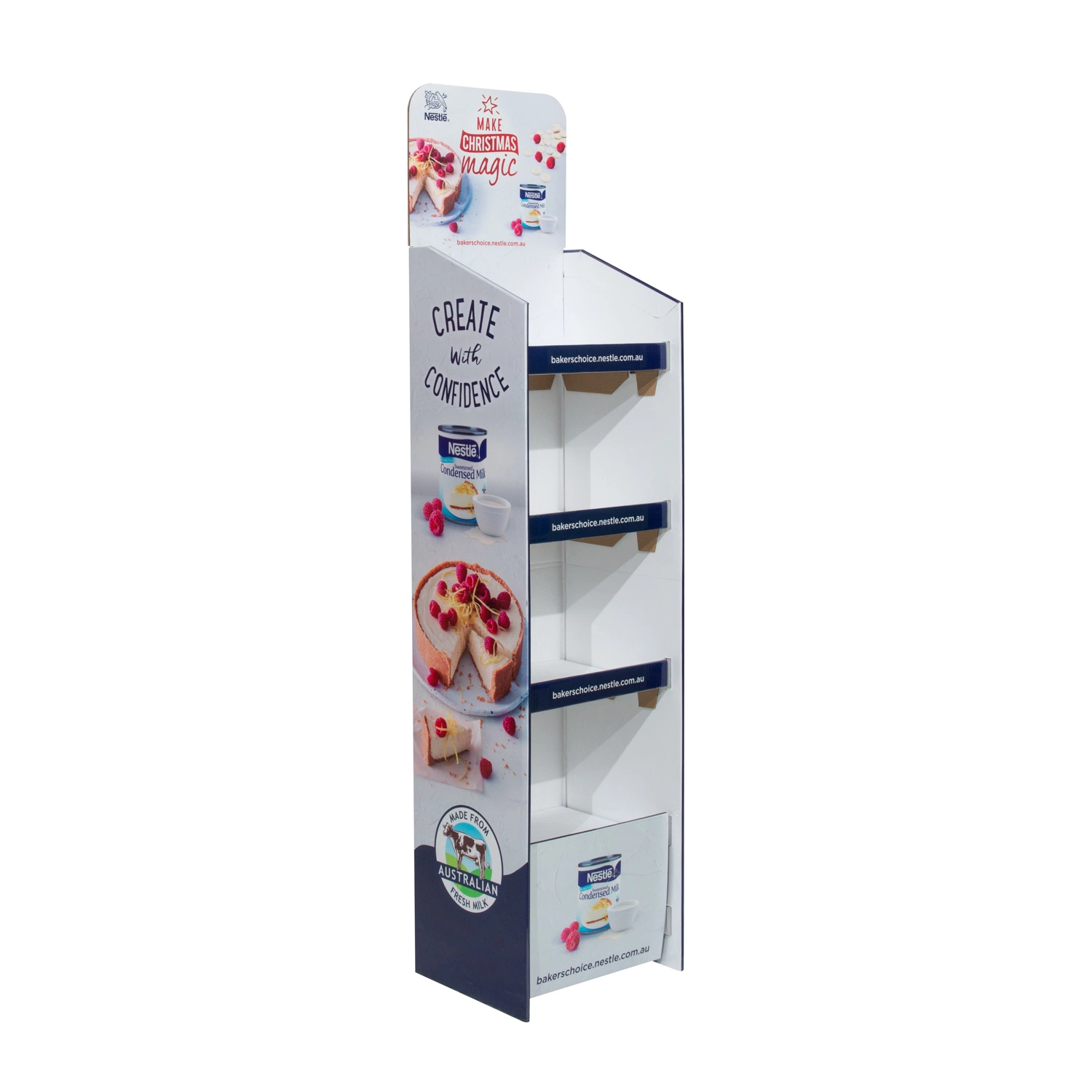 Kosmetikpapier Pop POS Karton Boden Display Ständer FSDU für Supermärkten Regal