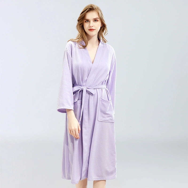 Automne Hiver Robe de nuit de la mosaïque de flanelle Long épaissir Hommes Femmes les pyjamas de vêtements de nuit