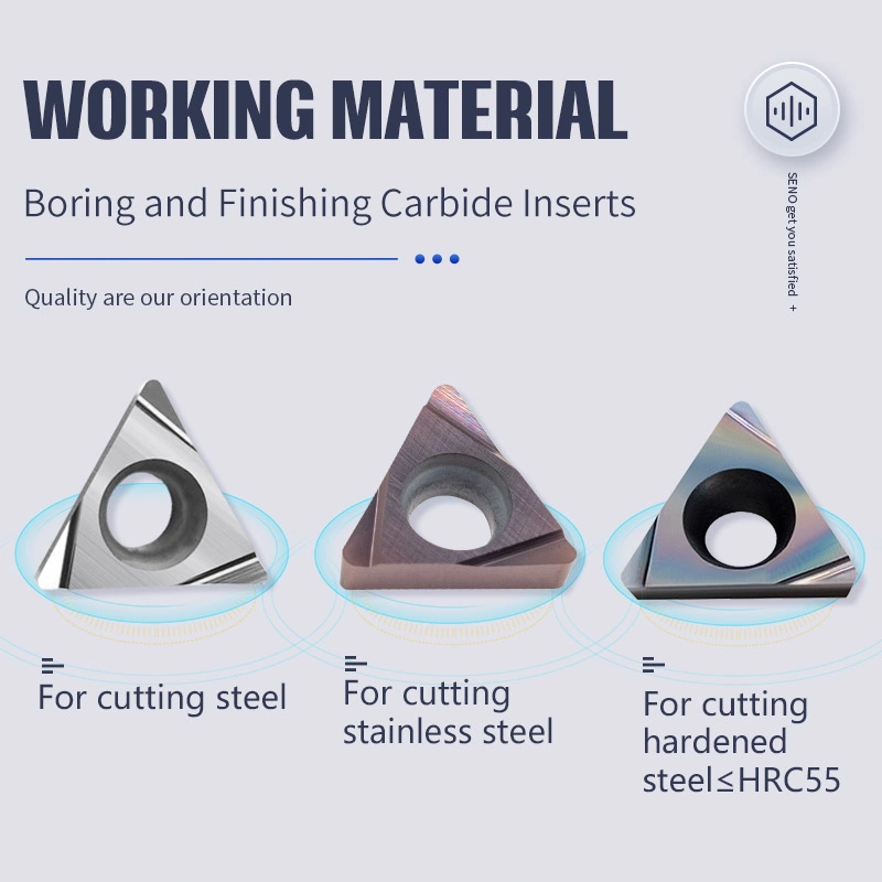 Универсальное и практичное лезвие без покрытия пластина CNC токарный станок Серия Tbgt