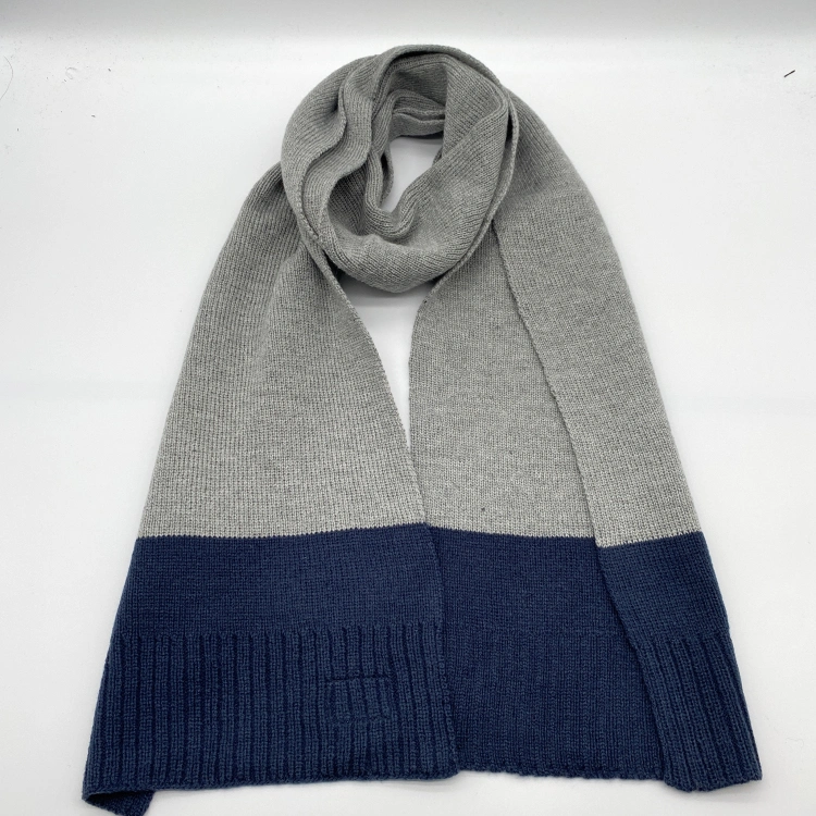 Lady Women Fashion Soft Square 100% Acrylic Winter Knit Wholesale/Supplier Knitted Scarf with Custom Logo