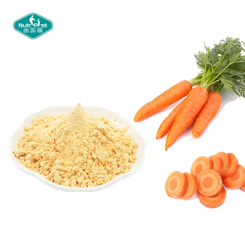Polvo vegetal aditivo de alimentos Extracto de zanahoria secado en spray a granel Polvo vegetal