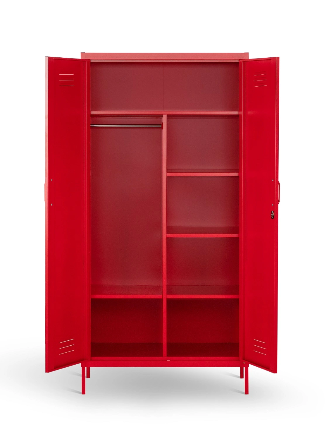 Living Room Furniture Powder Coated Large Bedroom Metal Cabinet Metal Clothes Wardrobe