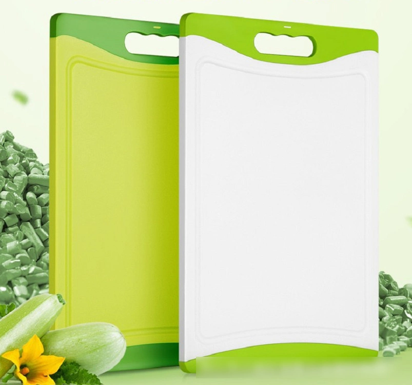 Dishwasher Safe Large Green White PP Plastic Cutting Board