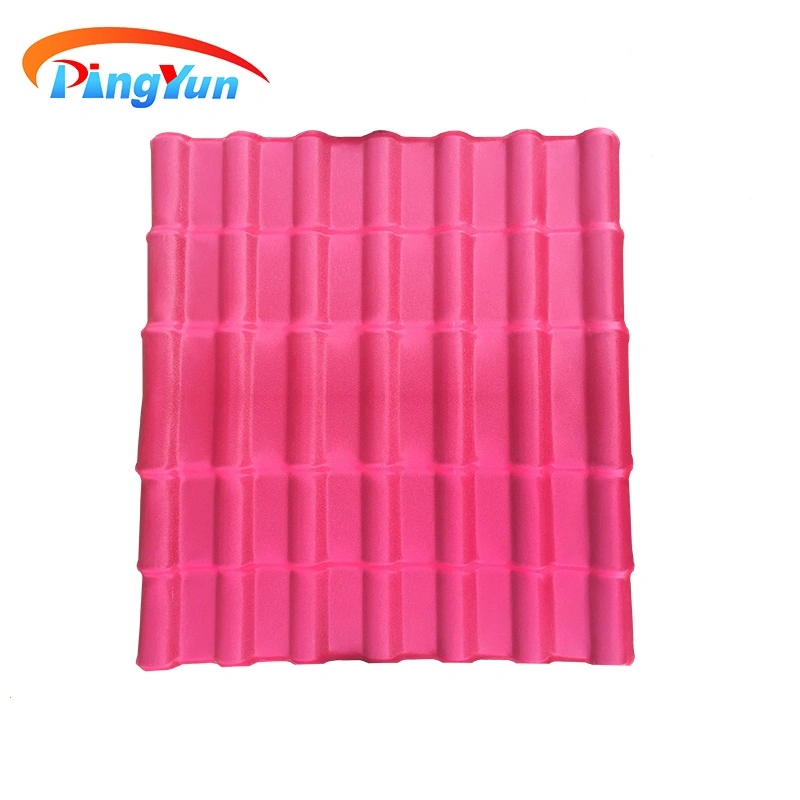 Popular in Panama PVC Roofing Tiles/Avoid Color Fading Spanish ASA PVC Plastic Roof Sheet for Prefabricated House