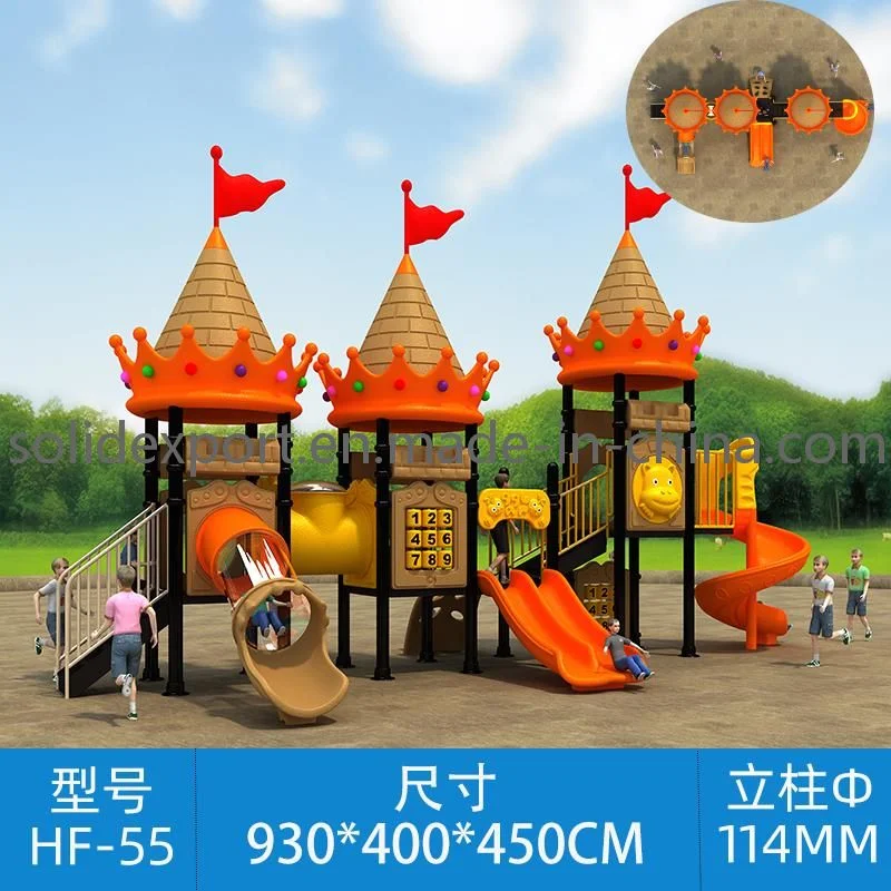 Nursery School Children Playground Equipment Outside/Stock Outdoor Playground Slide Multicolor Hf54