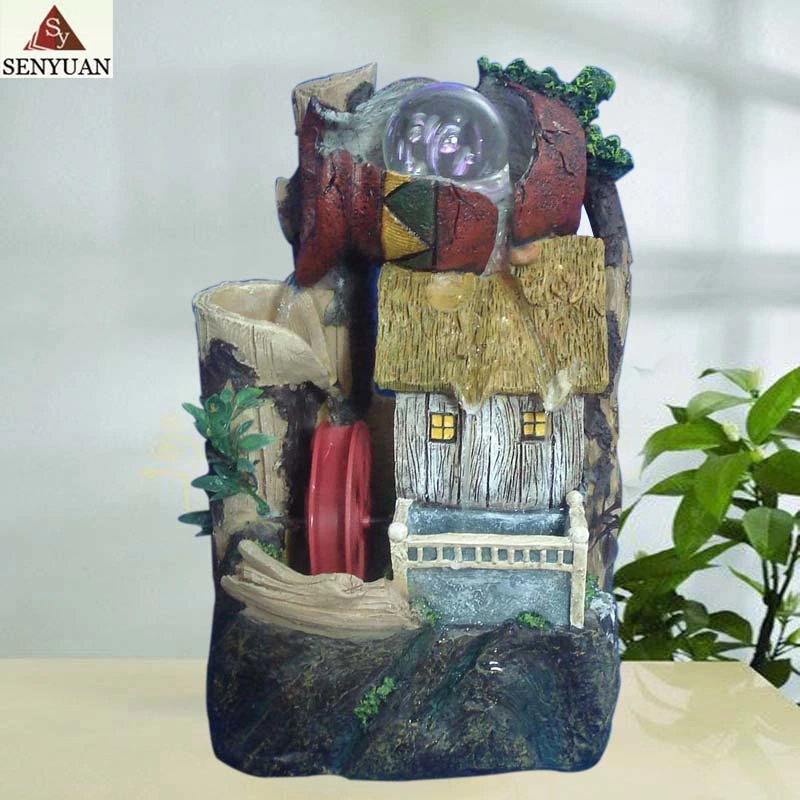 Resin Crafts Office Water Feature Fountain Sculpture