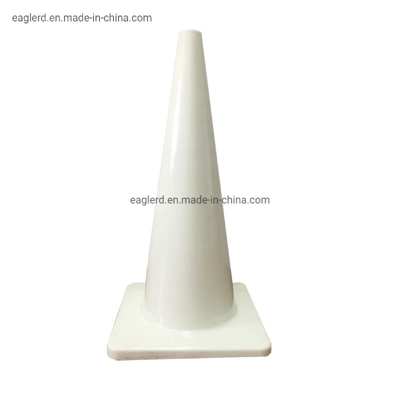 70cm 2.3kgs White PVC Traffic Road Cone